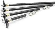 LUMIXE Rc Model Boat Shaft Kit High Speed 4mm Boat Shaft Drive Shaft + 3 Blades Propeller + Universal Joint, for DIY Rc Boat Spare Part Ship Model Shaft Assembly (Color : L10cm Motor 2.3mm)