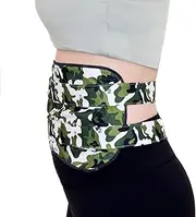 Castor Oil Pack - Organic Charcoal Bamboo Compress designed with the ultimate comfort in mind! Adjustable straps means no elastics digging or pinching. Liver detox, constipation and more Camo OSFM