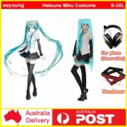 Anime Hatsune Miku Vocaloid Hatsune Miku Costume Party Cosplay Uniform Dress Set