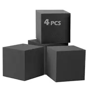 Acoustic Foam Bass Trap Corner Cubes, 7.8 x 7.8 x 7.8 Inchs 4 Pack Corner cube