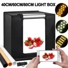 80cm/60cm/40cm Portable LED Light Box Tent Photography Photo Studio Cube Soft