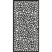 Jack Matrix 1800 x 900 x 9mm Charcoal Riverbank Décor Screen With Frame