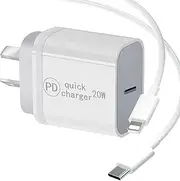 for iPhone Charger, 20W USB C Charger Fast Charge with 2M Cable,Wall Plug Super Fast Chargers Compatible with iPhone 14/14 Plus/14 Pro/14 Pro Max/13 12 11 X XR XS SE/i Pad