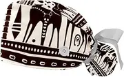 [YTYVAGT] 2-Pc,Gourd-Shaped Working Cap,Fisherman Hat with Buttons and Cotton Sweatband,Abstract African Tribal Art Pattern
