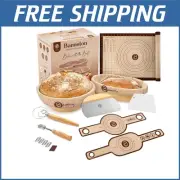 Artisan Bread Making Essentials: Rattan Baskets & Stainless Tools for Sourdough