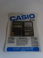 Vintage Casio Model BF-80 Financial Calculator New in package