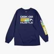 DGK Dirty Ghetto Kids "Established" Long Sleeve Tee (Black) Men's T-Shirt