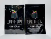 2 Bath & Body Works Lump Of Coal CHARCOAL Face Mask Sheet Christmas (0.07 oz)