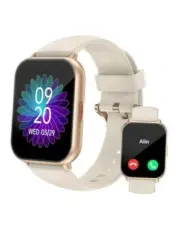 Smart Watches for Women Men (Answer/Make Calls), 1.8" Smartwatch Milky White