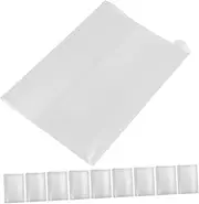 Homoyoyo 10Pcs Adjustable Clear Book Cover Book Protection Sleeve for Notebooks and Dustproof Transparent Cover