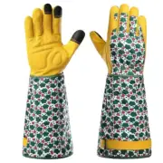 Long Arm Garden Gloves Thorn-Proof Protection Breathable Leather for Pruning
