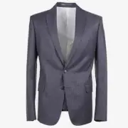 DSquared2 Extra-Slim 'Paris' Gray Stripe Soft Flannel Wool Suit 40R (Eu 50) NWT