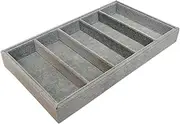 TENOL Glasses Display Tray,Glasses Box Tray,Jewelry Tray 5 Slot Watch Tray Storage Glasses Holder Sunglasses Organizer Tray, Grey Lint MDF