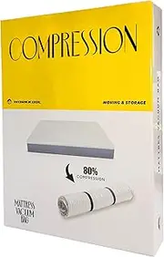 WORKKOOL King Size Vacuum Bag for Mattress, Mattress Compression Bag for Easy Moving&Storage, Foam and Latex Mattress Vacuum Bag with Straps(KING/CAL KING)