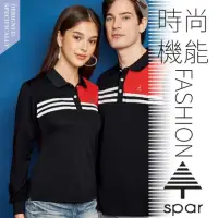 在飛比找momo購物網優惠-【SPAR】女 吸濕排汗透氣長袖POLO衫.運動休閒衫.排汗