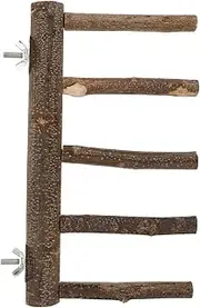 Abaodam Parrot Perch Stand Fixed Bird Cage Accessory for Parakeets and Birds Easy Installation Long with Steps for Play and Exercise