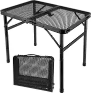 Folding Grill Table, Aluminum, for Outdoor Camping BBQ