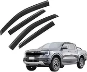 Wndow Visor Weather Shield Wind Deflector Compatible for Ford Ranger T9 2023 2024 Wildtrak Sport XLT XLS XL Plus-XLT Doubel Cabin