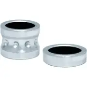COVINGTONS C0015-C Axle Spacers - Dimpled - Chrome - with ABS - Pair