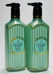 2 Bath & Body Works CUCUMBER LILY Gentle Gel Hand Soap Wash