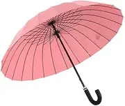 Portable Golf Umbrella Large Oversize Stick Umbrella Windproof Rainproof Hook Handle J Cane Umbrella Portable Canopy Vented for Men Women Business