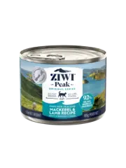 NEW Ziwi Peak Mackerel & Lamb Recipe Adult Kitten Cat Wet Food 185g x 12 Cans