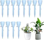 12 Pack Self Watering Spikes for Plants Adjustable Drip Irrigation System with Control Valve,Automatic Plant Watering Devices for Indoor Outdoor Potted Plants,Vegetables & Flowers,Blue