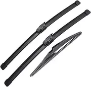 MCFPGFVKNA Wiper Front Rear Wiper Blades Windshield Windscreen Front Compatible With Renault Compatible With Captur Compatible With Kaptur 2016 2017 2018 2019 2020 wiper