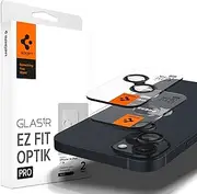 SPIGEN EZ Fit Glas.tR Optik Pro Designed for Apple iPhone 15/15 Plus / 14/14 Plus Camera Lens Screen Protector (2023) Installation Kit Tempered Glass Protector [2-Pack] - Black