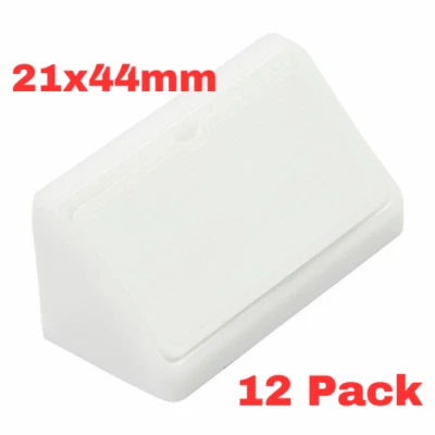 Hafele 21 x 44 mm Corner Bracket Plastic Connector Assembly Brace 12 Pack