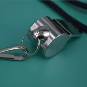 Intbuying Football Soccer Sports Metal Referee Whistle Emergency Survival