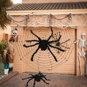 Halloween Spider Giant Stretchy for Home Decor Haunted House Party Decorations