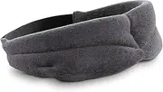 TEMPUR Sleep Mask, filled with TEMPUR® material, for total darkness and a comfortable fit. 2 adjustable Velcro straps, measuring 15cm each, W: 41cm, D: 2.5cm, H: 9cm,