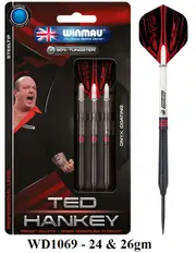 WINMAU Ted Hankey Steel Tip 90% Tungsten Darts