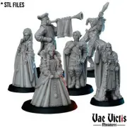 6pc Kings Court Set - 28mm 32mm DnD Miniature | Dungeons and Dragons Mini