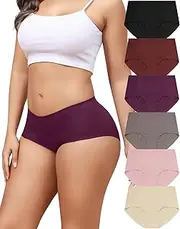 [Levao] Women's Underwear Seamless No Show Hipster Bikini Panties Stretch Invisible Briefs 6 Pack S-2XL