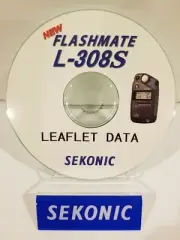 SEKONIC L-308S light meter "LEAFLET DATA" CD (ORIGINAL PRINT JAPAN)