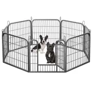 Dog Fence Puppy Pen Outdoor Pet Playpen Portable Dog Kennel Indoor Large Encl...