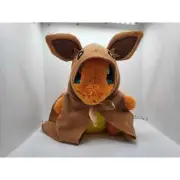 Fluffy Charmander plush + Eevee Hood Banpresto Bandai / US SELLER