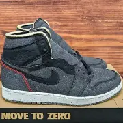 Nike Air Jordan 1 Retro High Zoom Crater Men's 11 Black Grey shoes CW2414-001