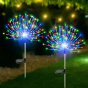 2 Pack Solar Firework Lights 120 LED Waterproof Sparkler Lights for Yard Patio