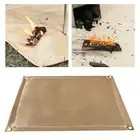 Outdoor Fireproof Blanket Camping Fire Pit Mat Reusable Gift Versatile Grill Mat