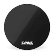 Evans MX1 Black Marching Bass Drum Head, 18 Inch