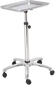 Rolling Salon Tray Cart Organizer Salon Tray Cart on Wheels Movable Practical Hairstylist Cart for Barber Spas Shops Salons, No Hairdryer Holder