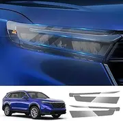 LUNQIN Car Headlight Protective Film for Honda CRV CR-V 2023 2024 and CR-V Hybrid 2023 2024 Auto Accessories Exterior Decor Smoky Matte Black Smart Tint TPU Cover Vinyl Wrap Self Sticker Kit Roll