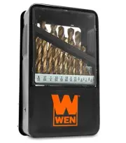 Wen Db291a 29Piece Gold Oxide Hss Drill Bit Set With Carrying Case