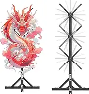 3d Holographic Projector, Advertising Screen, 1 X 3 Led Holographic Fan, Animation Video Projector, High Brightness Life-Size Logo Display Video Wall,62cm