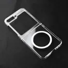 For Samsung Galaxy Z Flip6 5 4 3 Folding MagSafe Shockproof Clear Case Cover