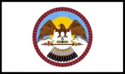 Flag of the Ute Indian Tribe of the Uintah & Ouray Reservation 3" Sticker Decal