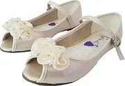 [Glitzerella] Girls Opal White Wedding Flats